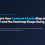 Accessibility Heatmap Generator — Poster