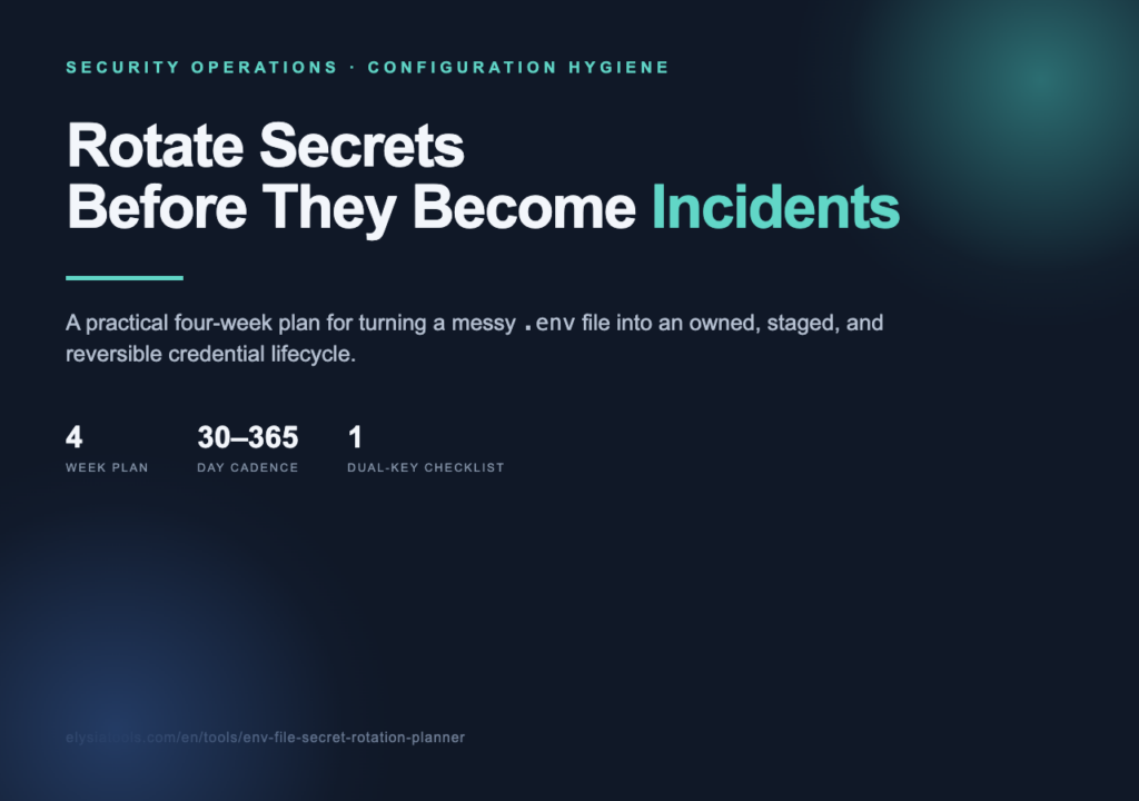 Cover: Rotate Secrets Before They Become Incidents