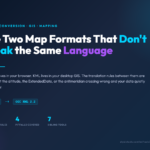 GeoJSON to KML converter cover showing coordinate translation workflow