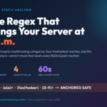 Regex Linter — five regex risk categories, four rewrite rules, one pre-commit gate