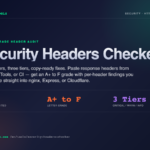 Security Headers Checker — 12-Header Audit, A+ to F Grade