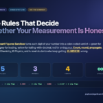 Significant Figures Sandbox — 5 rules, 3 modes, 4 traps mental model