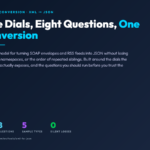 XML to JSON conversion: five dials, eight questions, one conversion
