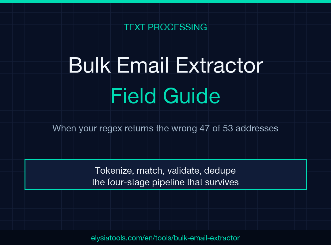 Bulk Email Extractor Field Guide
