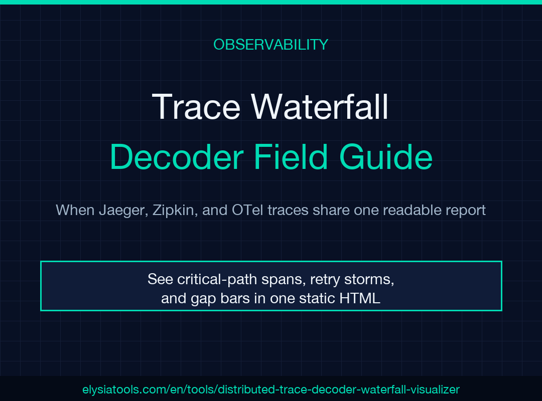Distributed Trace Decoder and Waterfall Visualizer field guide poster