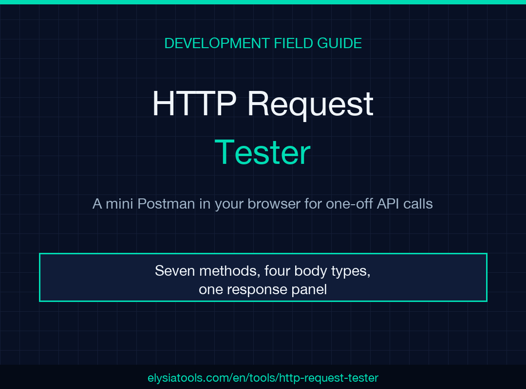HTTP Request Tester field guide cover