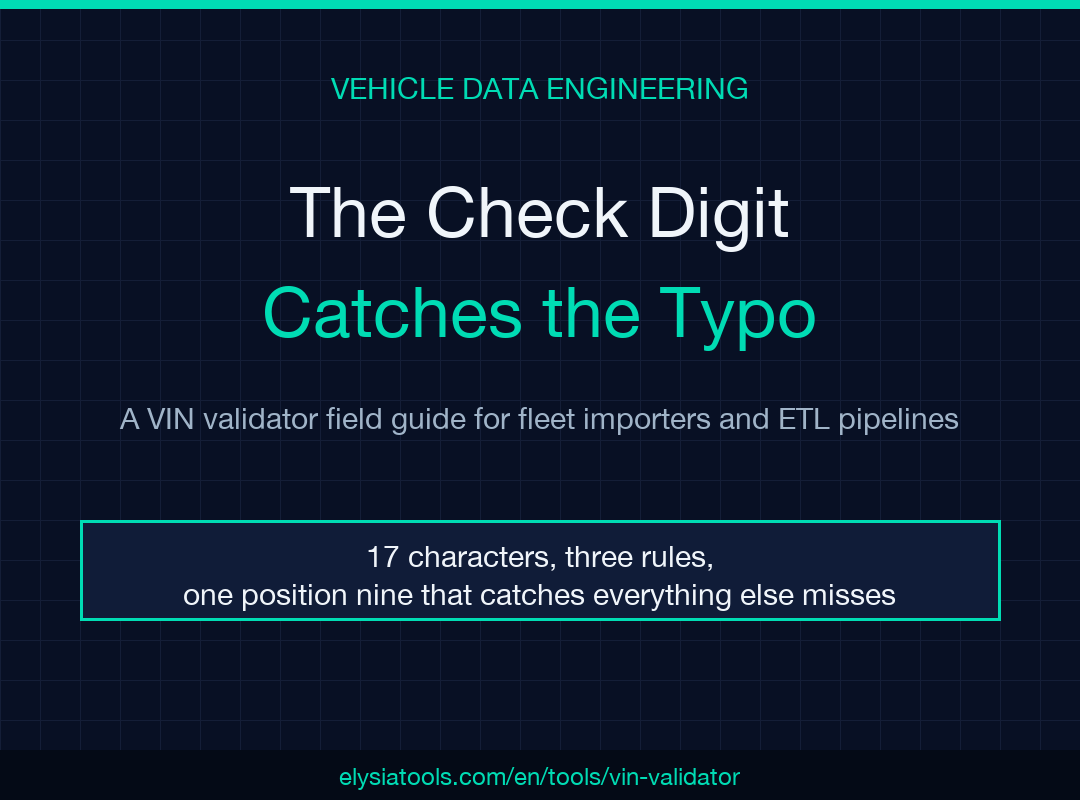 VIN validator article poster