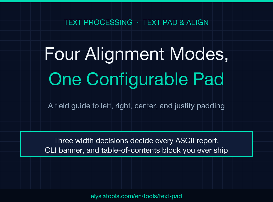 Text Pad & Align field guide cover