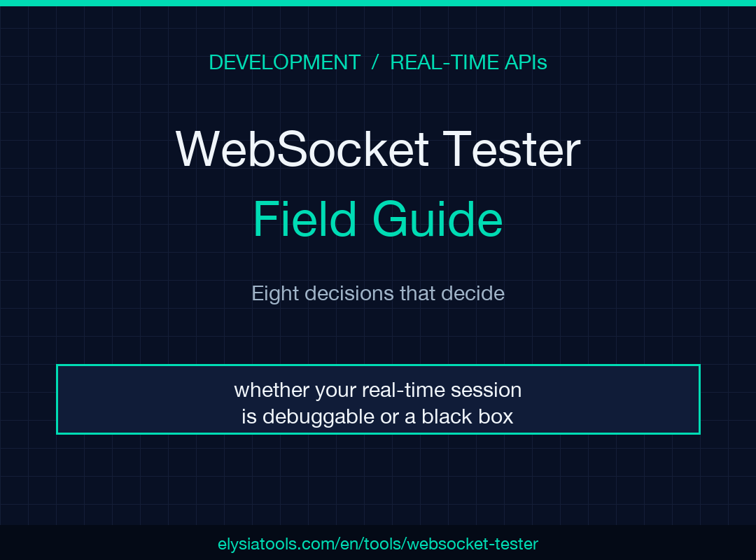 WebSocket Tester field guide cover