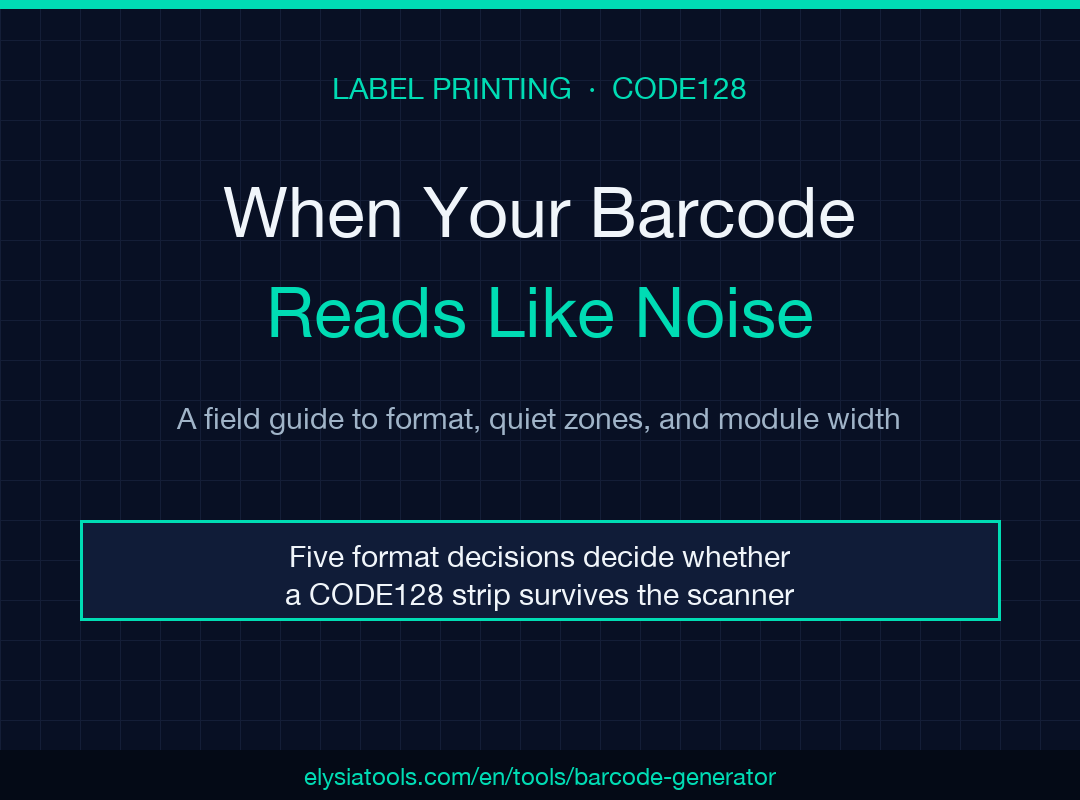 Barcode generator field guide cover