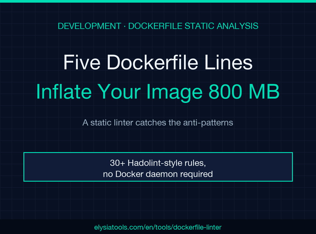 Five Dockerfile Lines That Inflate Your Image by 800 MB