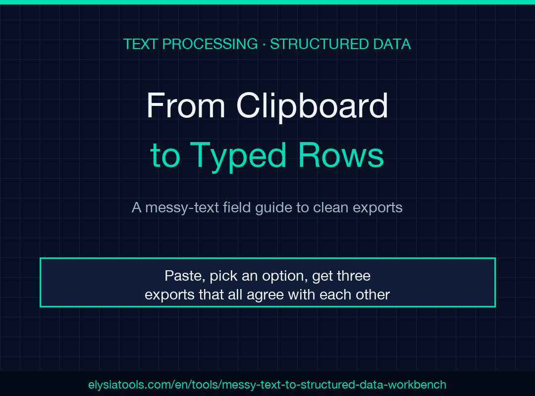 Messy Text to Structured Data Workbench poster
