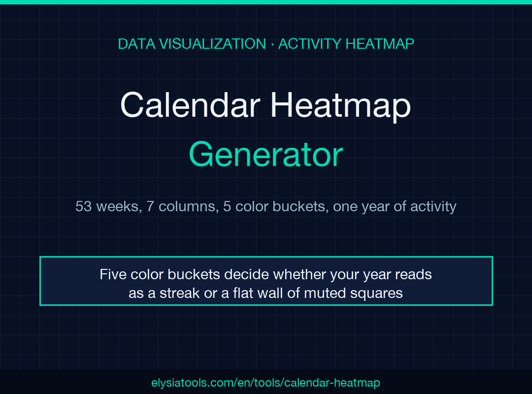 Calendar Heatmap Generator field guide cover