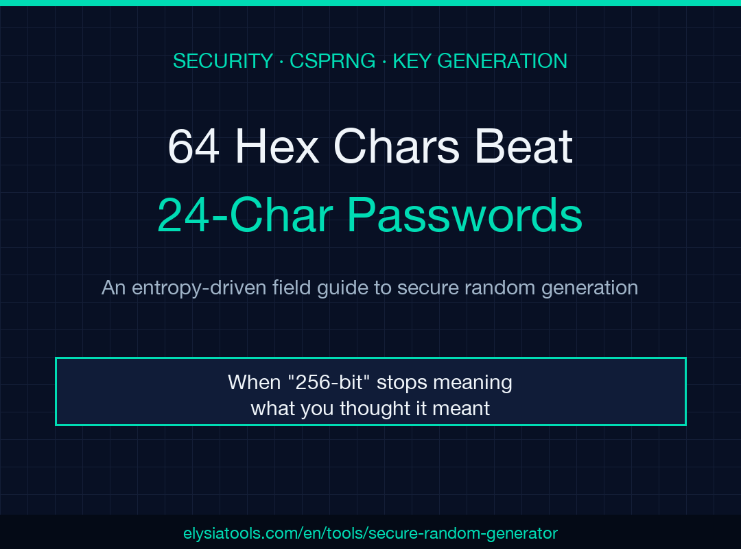 Entropy-driven secure random generation poster