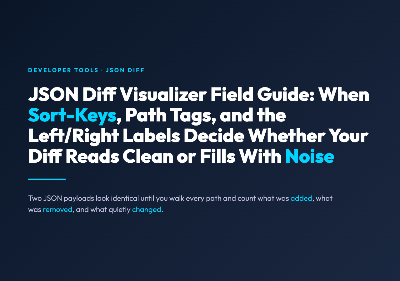 JSON Diff Visualizer cover