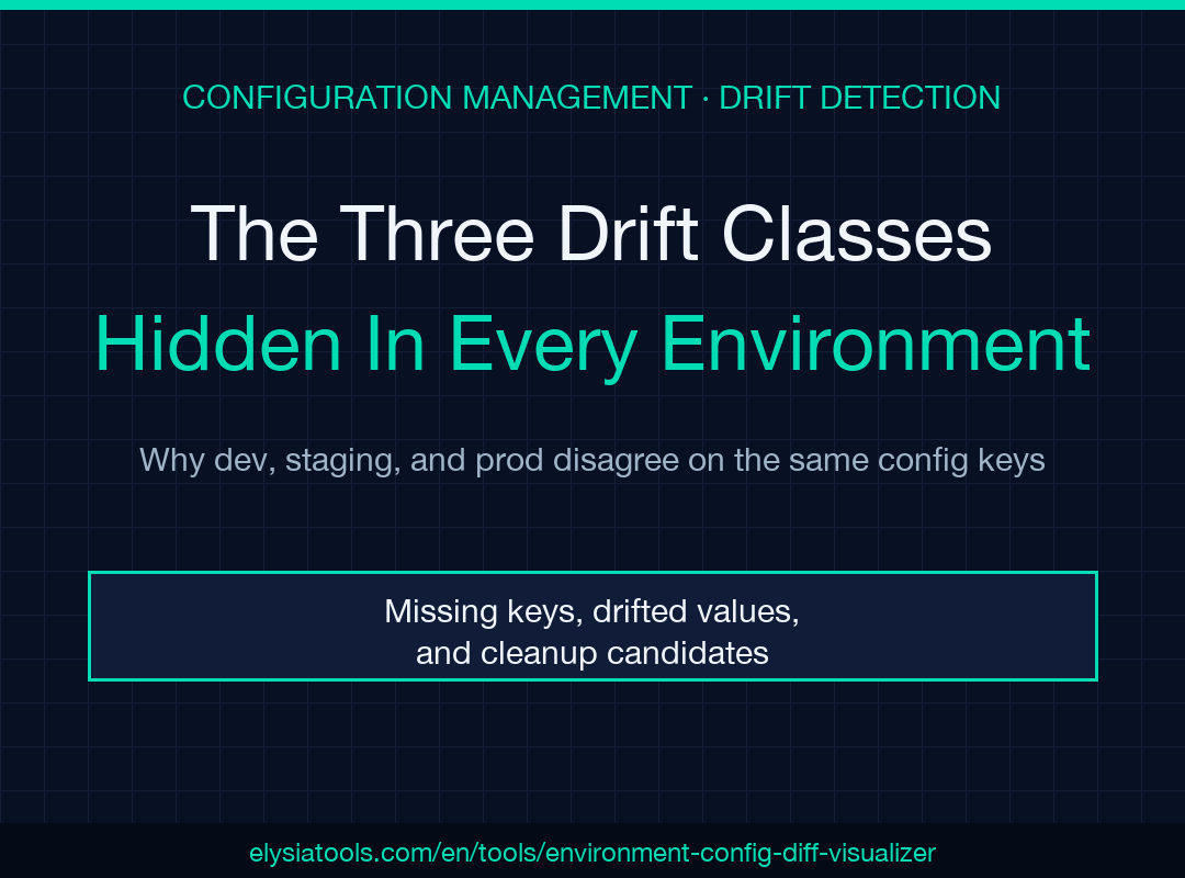 Three drift classes hidden in every environment