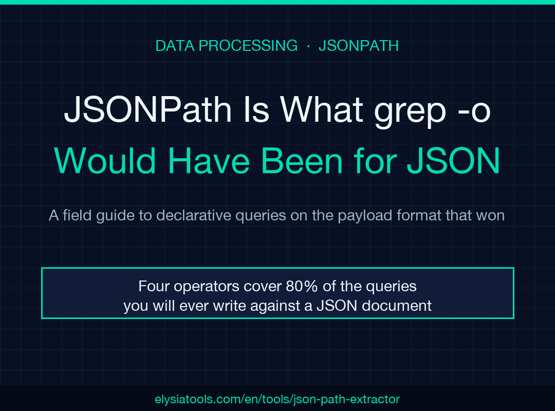 JSONPath field guide cover image
