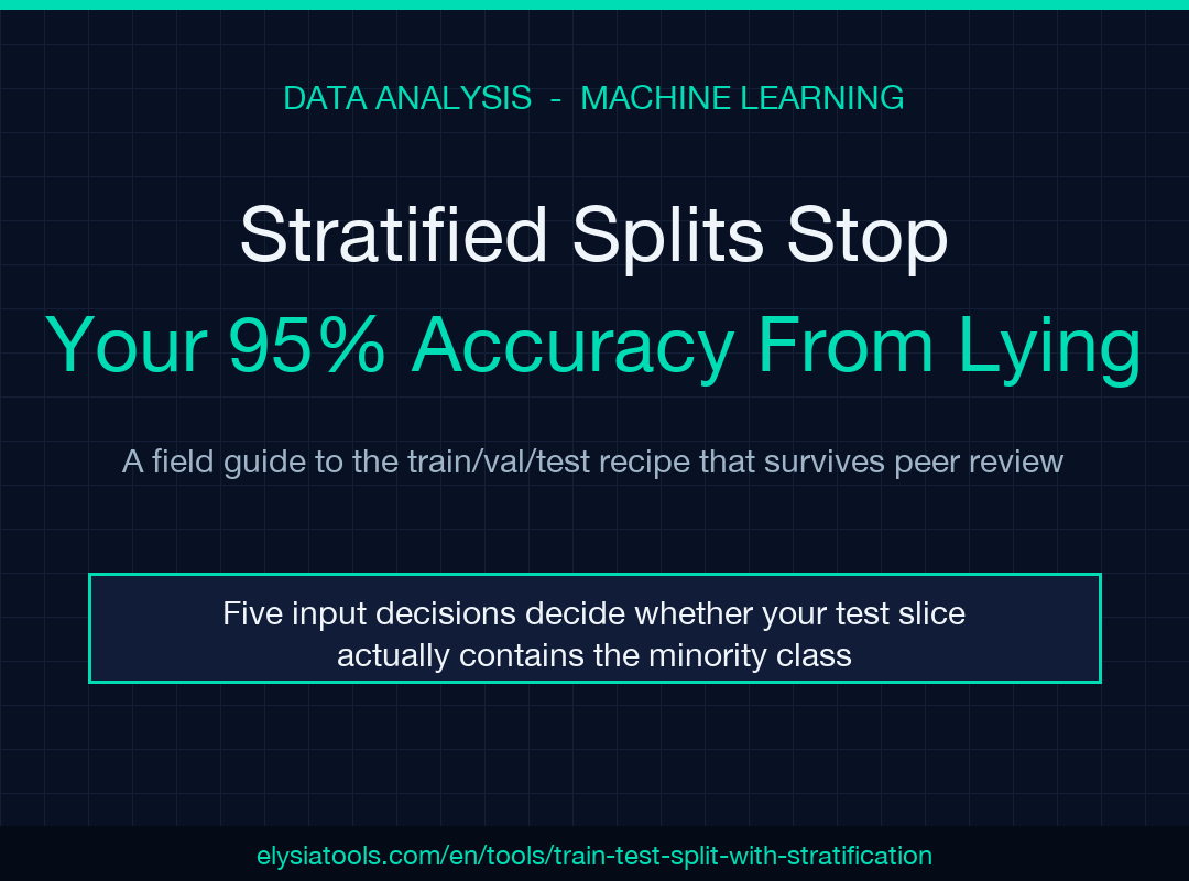 Stratified Splits Stop Your 95 Percent Accuracy From Lying - Train/Test Split with Stratification field guide