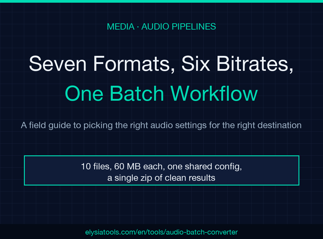 Batch Audio Converter field guide cover
