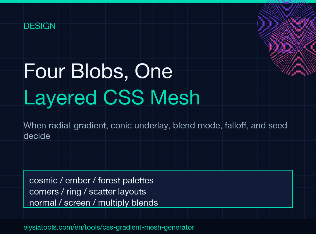 CSS Gradient Mesh Generator poster