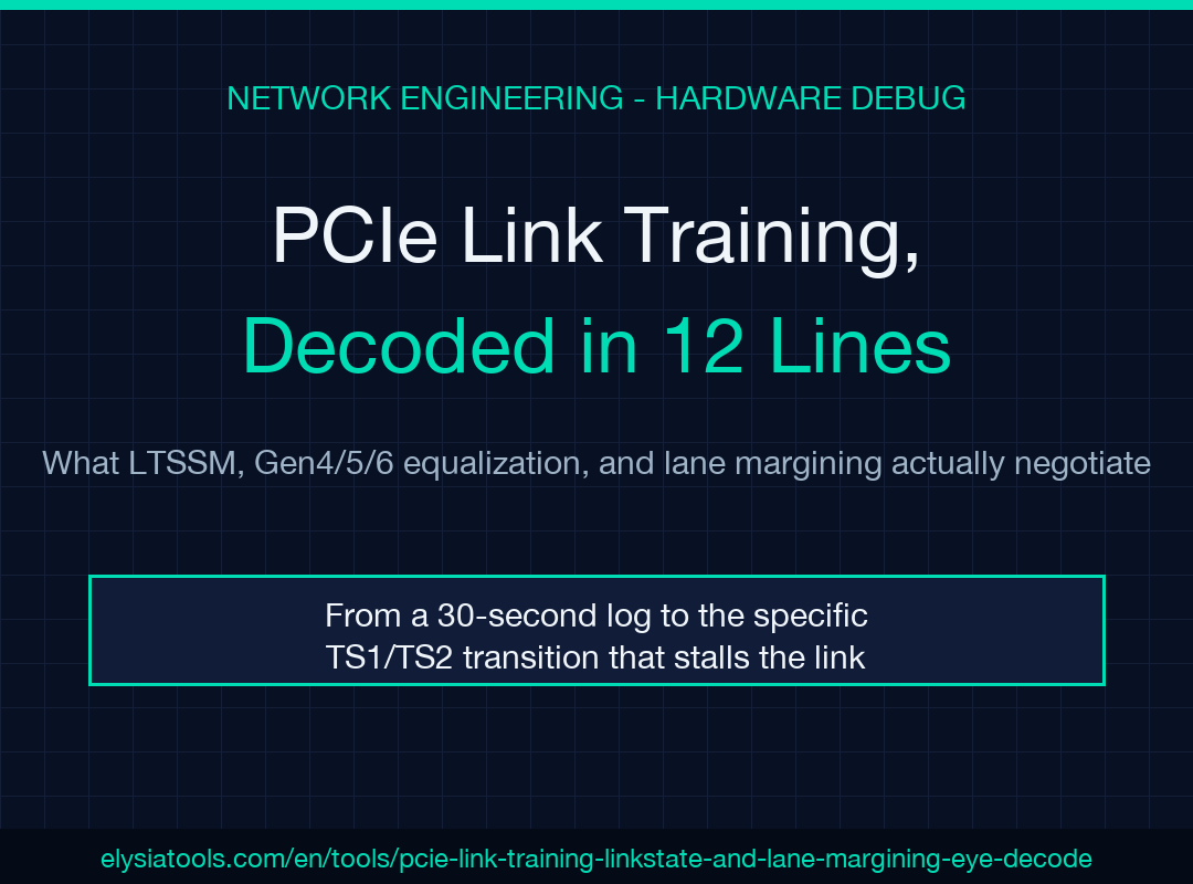 PCIe Link Training LTSSM field guide cover