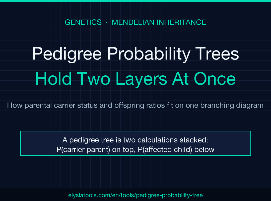 Pedigree Probability Tree field guide poster