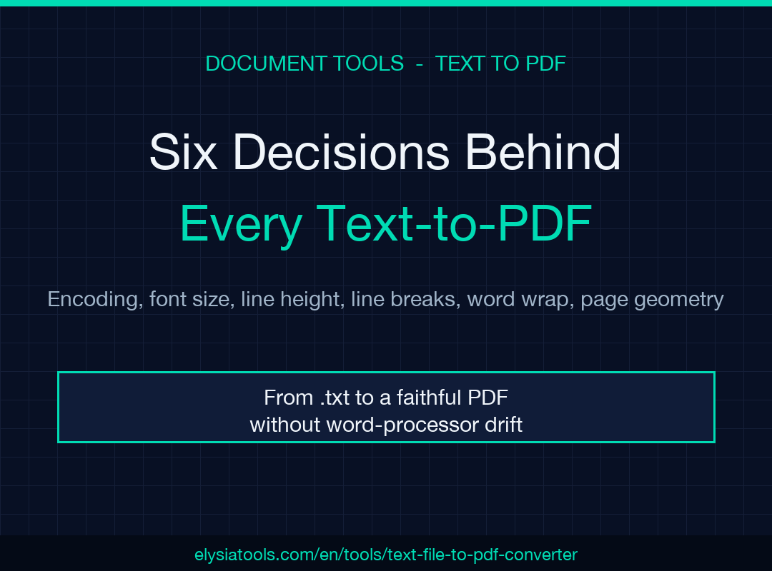 Text File to PDF Converter cover