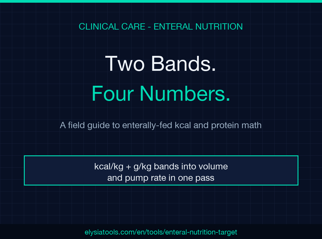 Enteral Nutrition Target Calculator poster